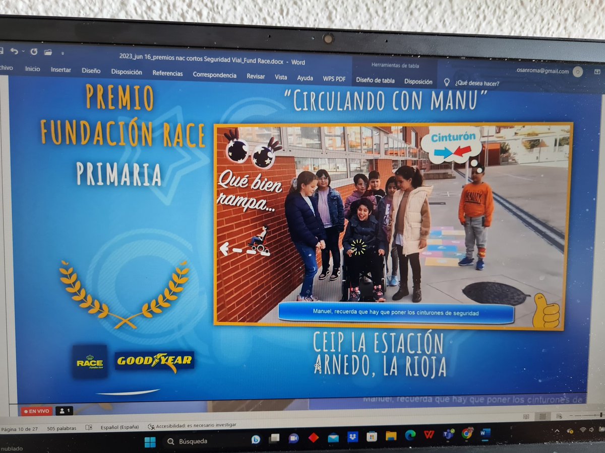 osanroma1's tweet photo. @Mejoraep felicita a @ceiplaestacion arnedo x 1er premio @FundacionRACE.
Hito histórico #educaciónvial en EP/ES/FP #LOMLOE @MartaBab @NietoJuanjo @CarmenPerdices @Julianamanrique https://t.co/bjvgYVP0uo