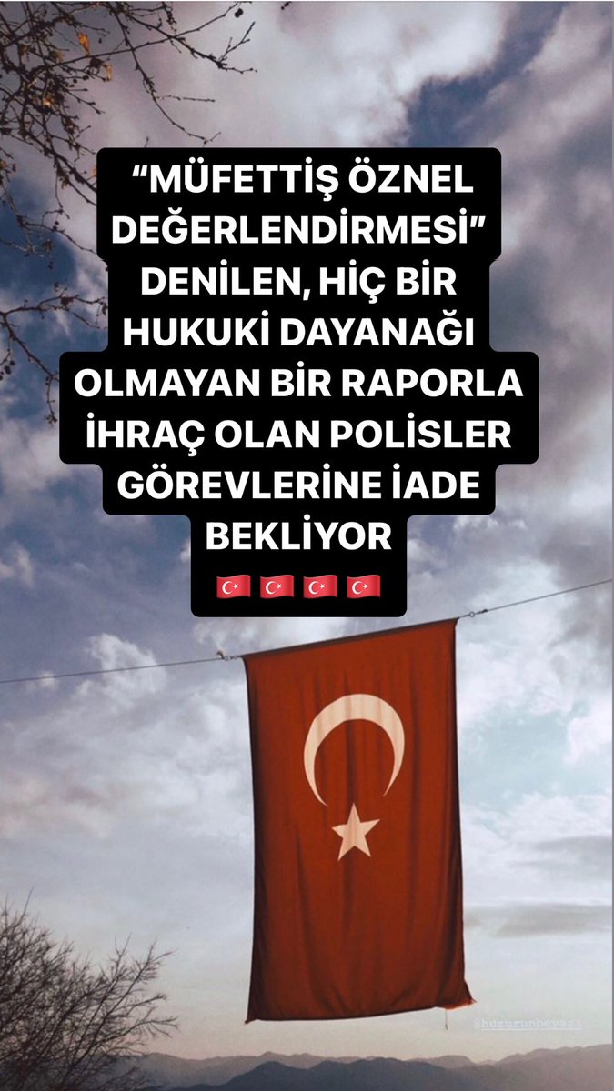 <a href="/RTErdogan/">Recep Tayyip Erdoğan</a> 
<a href="/AliYerlikaya/">Ali Yerlikaya</a> 
🇹🇷🇹🇷🇹🇷
TAKİPSİZLİK BERAAT ALAN, MAHEKEMLERDEN GÖREVE İADE ALAN POLİSLER DEVLETİMİZDEN HUKUKUN UYGULANMASINI BEKLİYOR
🇹🇷🇹🇷🇹🇷
#6000polis 
Instagram’da
Alparslan Kuytul
YKS’de
Domuz
İPhone 11
Yarın
#WhatsApp 
Tanju Özcan
#PolisimeDokunma 
🇹🇷🇹🇷🇹🇷🇹🇷🇹🇷🇹🇷🇹🇷