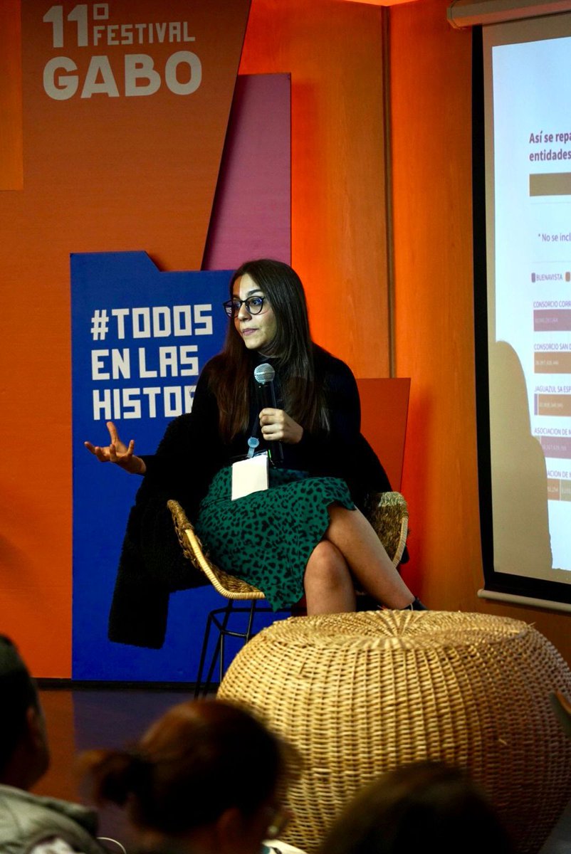 <a href="/andrearincon24/">Andrea Rincón C.</a> <a href="/mtronderos/">Maria Ronderos</a> <a href="/FestivalGabo/">Festival Gabo</a> 🤜🏾🤛  Esto sienta un precedente porque usualmente las investigaciones de un periodista asesinado se quedan ahí, pero fue un ejercicio muy valioso poder confiar en los colegas y dejar la competencia entre medios de comunicación: <a href="/andrearincon24/">Andrea Rincón C.</a>