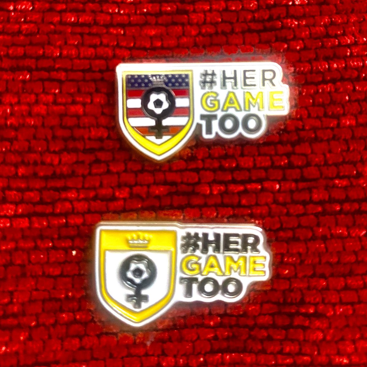 @thebadgemanltd I love ours! You did a fab job @thebadgemanltd! Wear it with pride. ⚽️❤️
#hergametoo #theredway