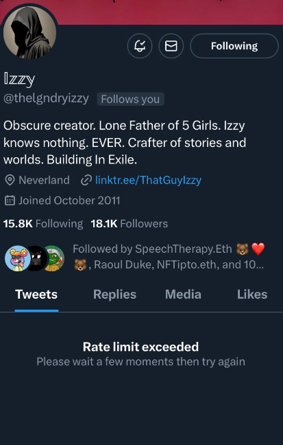 If you can see my tweets...

Oh wait...