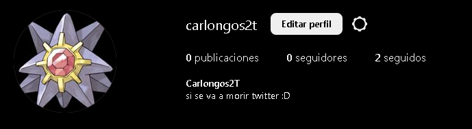 carlongos2's tweet image. en caso que twitter muera por lo incompetente que es elon musk
voy a compartir mis otras redes sociales
(soy algo activo en facebook)