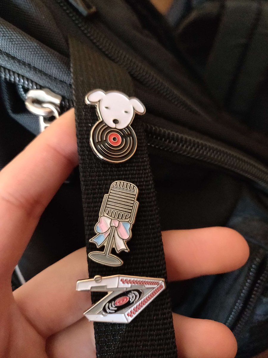 WJTB's tweet photo. You fools. You thought you were free? We still have some of our pride Pizzapalooza pins left over (pictured with other Pizzapalooza pin designs). Trans rights are human rights. Welcome to PRIDE YEAR https://t.co/OQJzSuHrgJ