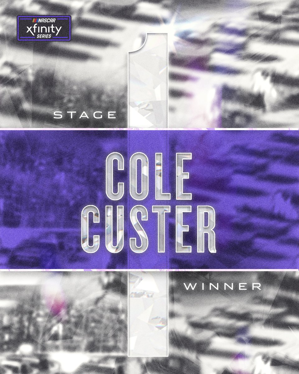 NASCAROReillyAP's tweet photo. Give a playoff point to @ColeCuster by virtue of this #NASCARChicago stage win! 

📺: USA | 📲: https://t.co/LqzBSqrlaV https://t.co/ZxJUsrPu1g