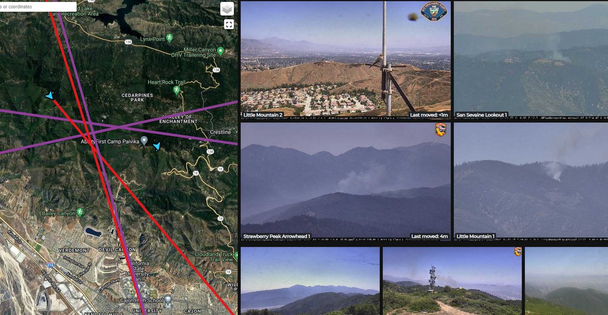 engineco16's tweet image. #DevilFire 🙏  (It's in Devil's Cyn, do it please) 2-3 acres with a little wind running uphill. Access is a problem, talking about trying to access from the bottom of the mtn, now form the top, wait.......... Hwy.18 below #Crestline  @SanBernardinoNF @SBCOUNTYFIRE