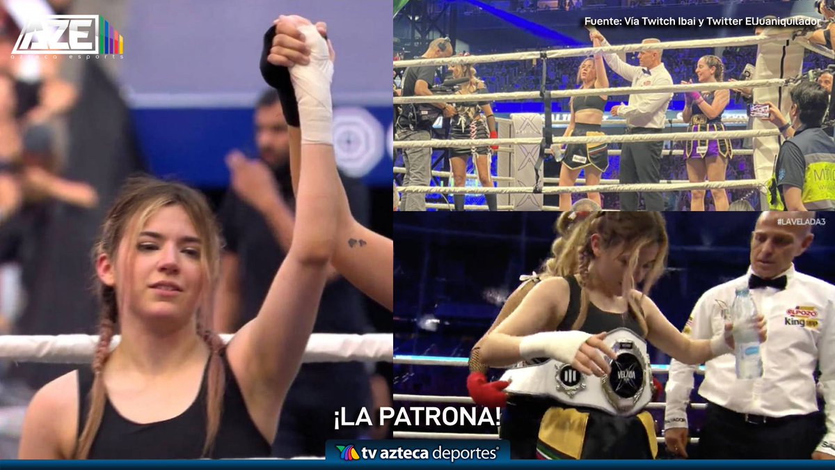 AztecaDeportes's tweet image. ¡LA PATRONA! 🤩🥊

@samyriveratv , mejor conocida como Rivers, ha demostrado en Madrid de lo que estamos hechos los mexicanos😎🇲🇽. Boxeó como nunca en dos combates de la Velada del Año 3, ganando el segundo de ellos por decisión unánime del jurado.

#AztecaEsports #Rivers  #LVDA3
