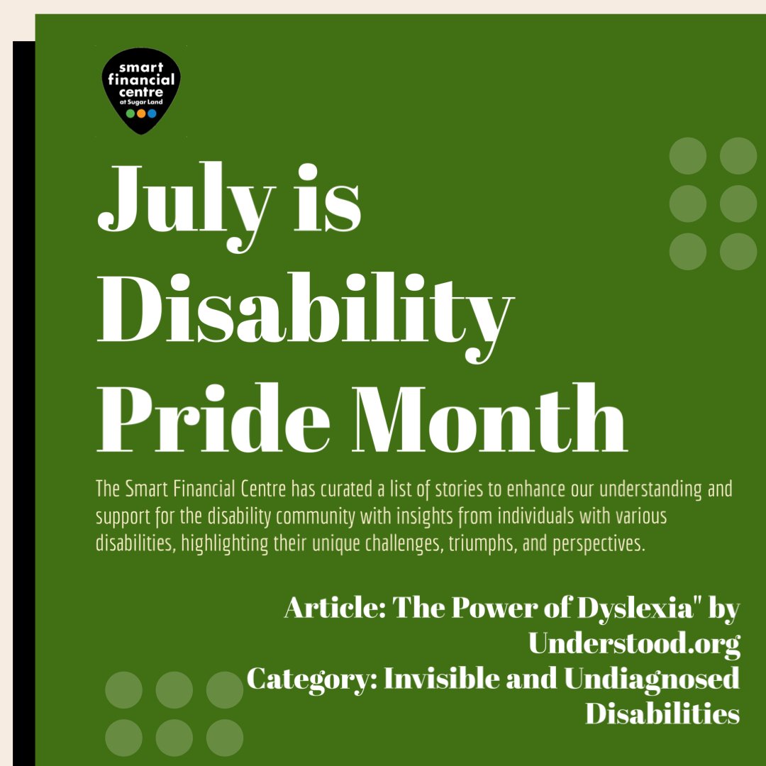 SmartLiveTX's tweet image. Embrace the power of dyslexia! 🌱 Check out this insightful article from Understood.org that sheds light on the unique strengths and perspectives associated with invisible and undiagnosed disabilities. #DyslexiaAwareness #EmbracingDifferences