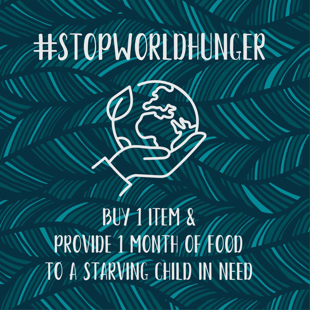 Our goal is to stop world hunger. That‘s why we raised the donation for every item bought from 10 meals for a starving child in need to 1 month full of meals for a starving child in need!
#EssentialElement #WeProvide #stopworldhunger #onlineshopping
