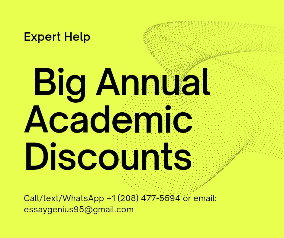 Waylen_Helpdesk's tweet image. I don't charge much,for your assignment;
#websites #simnet
#originalcontent
#qualityguaranteed
#zeroplagiarism
#bestprices
#topresults
#pvamu
#ssu
#ASUTwitter
#GramFam
#essay
#Researchpaper #final #finalsweek #finalexams #statistics #math #LoveIsland #sports #student #Emeute