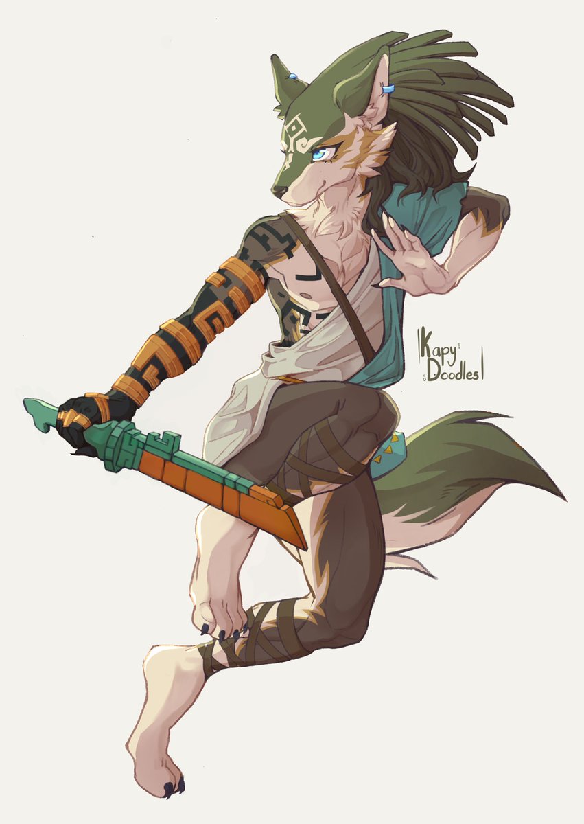 Some fanart of Wolf Link I made using the design of the amazing @elranno ! Thank you so much for your hard work 🙏🏽

#totk #TearsOfTheKingdom  #ゼルダの伝説 #Zelda