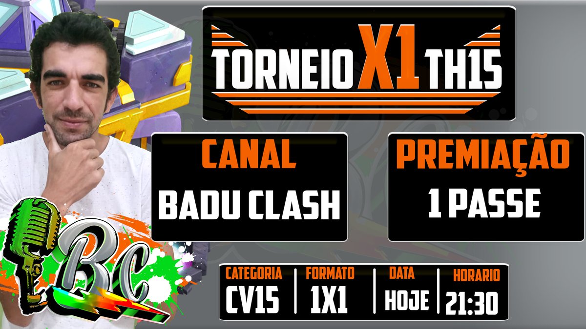 Chegou o Dia
🏆X1 de Th15🏆
⚔️32 vagas ⚔️
⏰21:30 🇧🇷
📺Youtube
🔗 youtube.com/live/GYqFrfBJc…