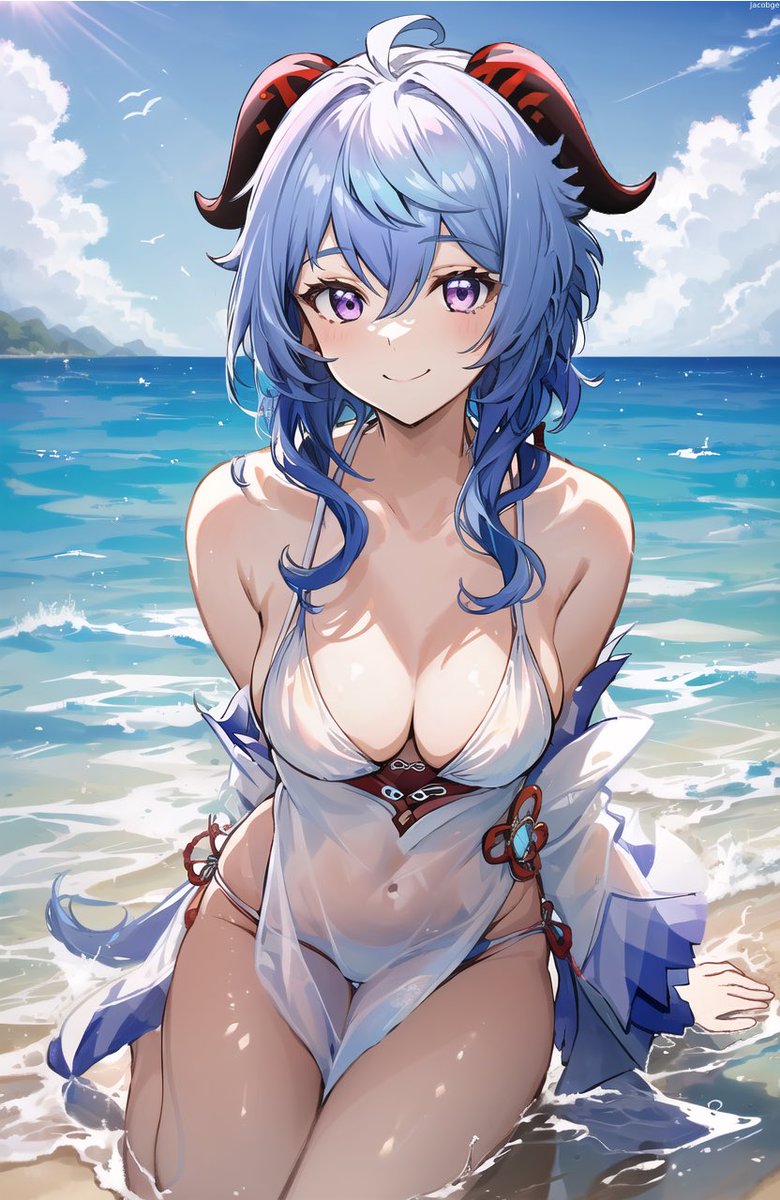Ots finally Summer, come join me 🏝️🏝️❤️

#Ganyu #GanyuMains #GenshinImpact #Hoyoverse #cryo #goat #cryoqueen #原神 #ディシア #aiart #原神 #甘雨 #ganyu #animegirl #ganyumains #stablediffusion