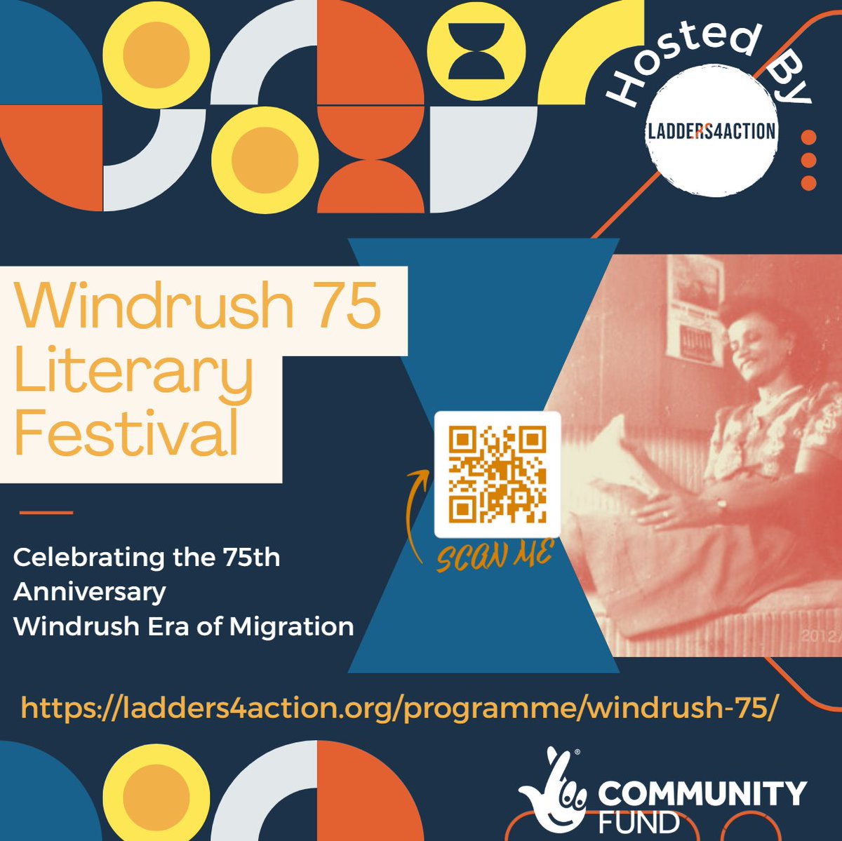 1) To celebrate the 75th anniversary of the Windrush era of migration @ladders4action has been working with @niquevwalk @mel_jw__ and @underafelledsky is hosting literary festivals in Scotland (9th July) and England (22nd July). Supported by @TNLComFund ladders4action.org/portfolio/wind…