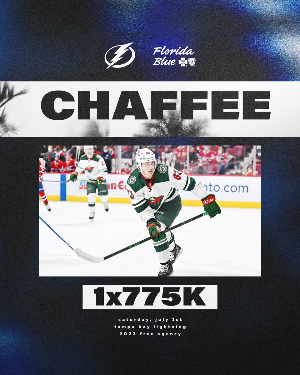 We have signed free agent forward Mitchell Chaffee to a one-year, two-way contract worth $775,000.

📝: tbl.co/chaffee7-1