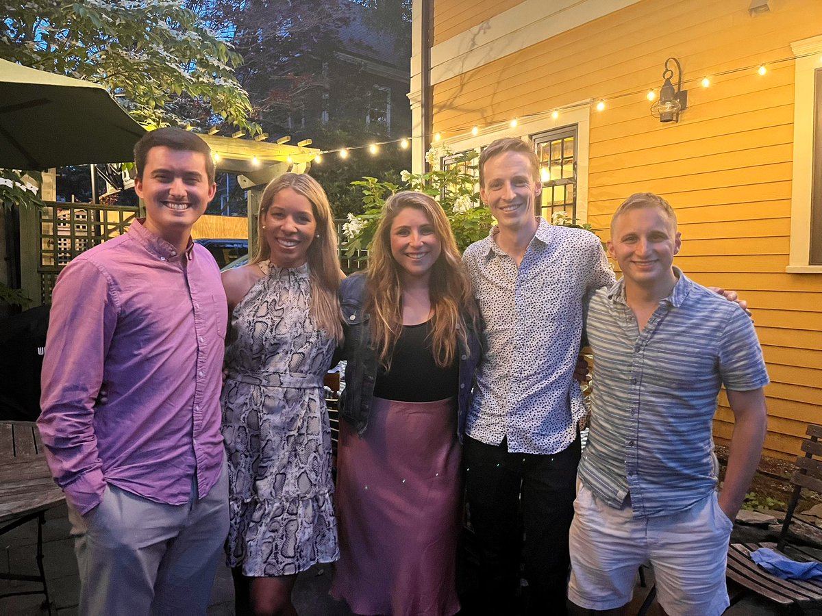 Brigham and Women's GI (@brighamgi) on Twitter photo They’re here😃
Welcoming our new 1st-year #BrighamGIFellows to the #BrighamFamily as they begin their journey in #GI🩺🥼
Stay tuned next week as we introduce each member of our all-⭐️ 1st-yr class!
#FutureofGI #GIFellowship
<a href="/brittybb/">Brittany Bromfield</a> <a href="/SJMagierMD/">Samantha Magier</a> <a href="/DrewJenkinsMD1/">Drew Jenkins, MD</a> <a href="/Biochemiphile/">Erik Hasenoehrl</a> They’re here😃
Welcoming our new 1st-year #BrighamGIFellows to the #BrighamFamily as they begin their journey in #GI🩺🥼
Stay tuned next week as we introduce each member of our all-⭐️ 1st-yr class!
#FutureofGI #GIFellowship
<a href="/brittybb/">Brittany Bromfield</a> <a href="/SJMagierMD/">Samantha Magier</a> <a href="/DrewJenkinsMD1/">Drew Jenkins, MD</a> <a href="/Biochemiphile/">Erik Hasenoehrl</a>