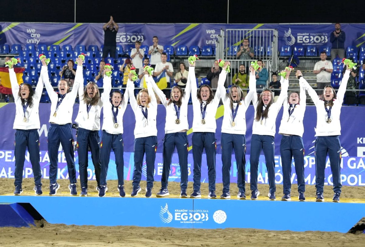 📸😍 Aquí los responsables de haber superado hoy las 5️⃣0️⃣ medallas en los @eg2023en 🔥

#EuropeanGames2023 
#WeAreUnity 
#ElCorazónDeEspaña♥️🇪🇦