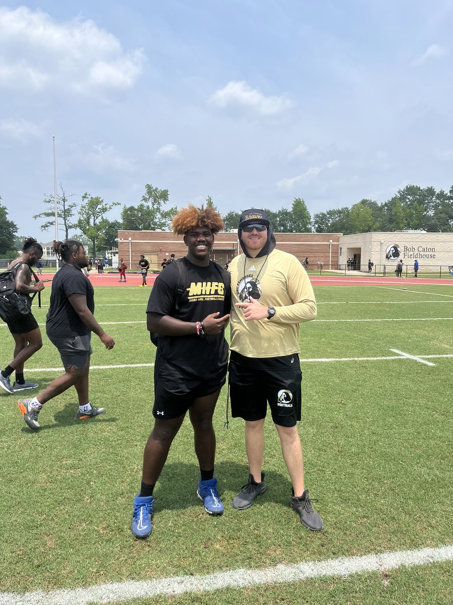 After a Wonderful camp and conversation  with @CoachEPratt I am thankful to receive an offer to UNCP #GOBRAVES @coach33smith @CoachJKilby @Coach_Bolster_  @CaryCoaching101