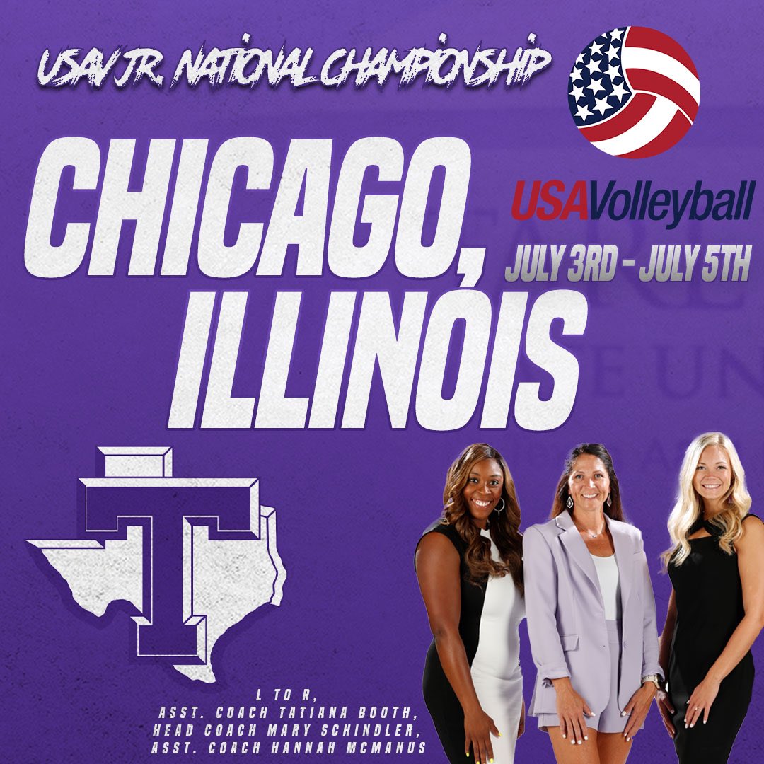 Tarleton State Volleyball (@tarletonvb) on Twitter photo The Texan coaching staff will be in The Windy City July 3-5 to watch the <a href="/usavolleyball/">USA Volleyball</a> junior national championship! 🌬️ The Texan coaching staff will be in The Windy City July 3-5 to watch the <a href="/usavolleyball/">USA Volleyball</a> junior national championship! 🌬️