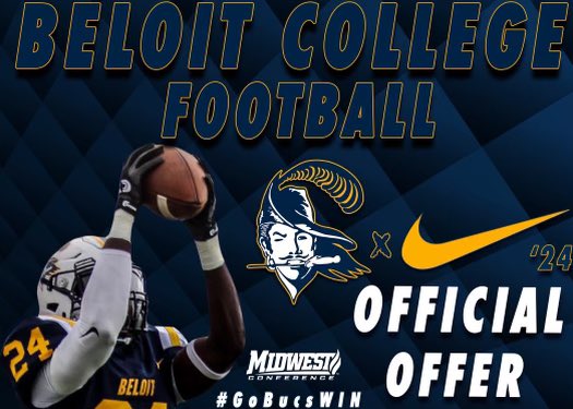 After a great talk with @CoachLanghoff, I am excited to receive an offer to continue my education and play football at @BeloitBucsFB! @CasteelFootball @CoachNewcombe