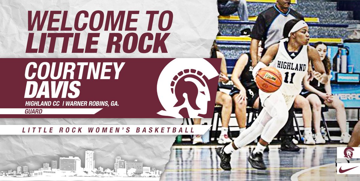 Please welcome <a href="/11Courtttt/">courtney!⛹🏽‍♀️</a> to #LittleRocksTeam as she brings all-conference accolades and Academic All-America honors from Highland CC to the Capital City.

📰 bit.ly/3NzAgZh