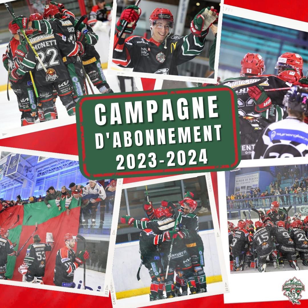 🟢 𝗟𝗮𝗻𝗰𝗲𝗺𝗲𝗻𝘁 𝗱𝗲 𝗹𝗮 𝗰𝗮𝗺𝗽𝗮𝗴𝗻𝗲 𝗱’𝗮𝗯𝗼𝗻𝗻𝗲𝗺𝗲𝗻𝘁 𝗽𝗼𝘂𝗿 𝗹𝗮 𝘀𝗮𝗶𝘀𝗼𝗻 𝟮𝟬𝟮𝟯/𝟮𝟬𝟮𝟰 ! 🔴

➡️  Vous rendre sur hcmontblanc.com/billeterie/

Avoir toutes les informations et souscrire à votre abonnement !