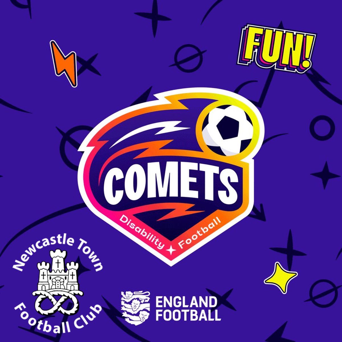 🔵⚪️ | We are delighted to announce that we are launching a fantastic new disability football course, in partnership with <a href="/StaffordshireFA/">Staffordshire FA</a>, starting this coming Friday.

For more information, and to book your child on to a session, hit the link below👇 

newcastletownfc.co.uk/post/comets-fo…