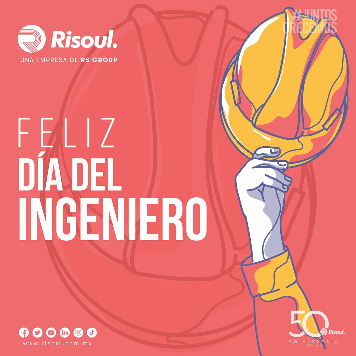 RisoulMX's tweet image. Feliz día del ingeniero, en especial a todos los que forman parte de la familia Risoul. #DiadelIngeniero #WeareRs
