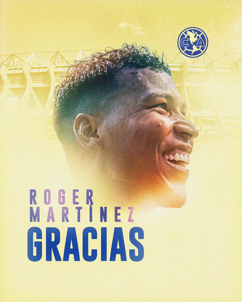 Gracias, Roger Martínez, por haber formado parte de las Águilas. 

Te deseamos mucho éxito en tus futuros proyectos.
#SomosAmérica