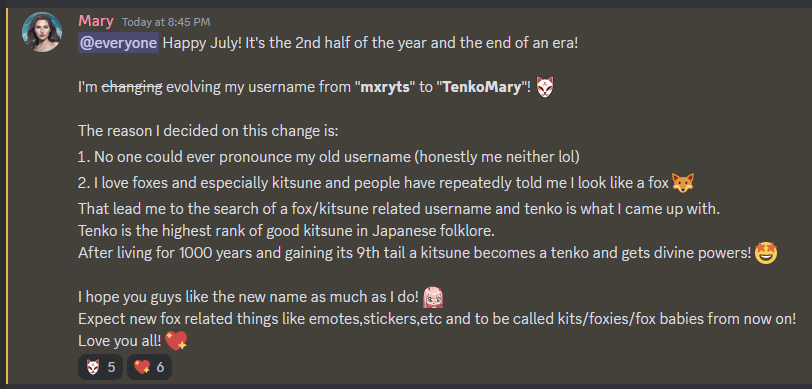TenkoMary's tweet photo. Big Announcement!

Join the discord fam! https://t.co/sqawiqAk6F https://t.co/fd825JMCLf