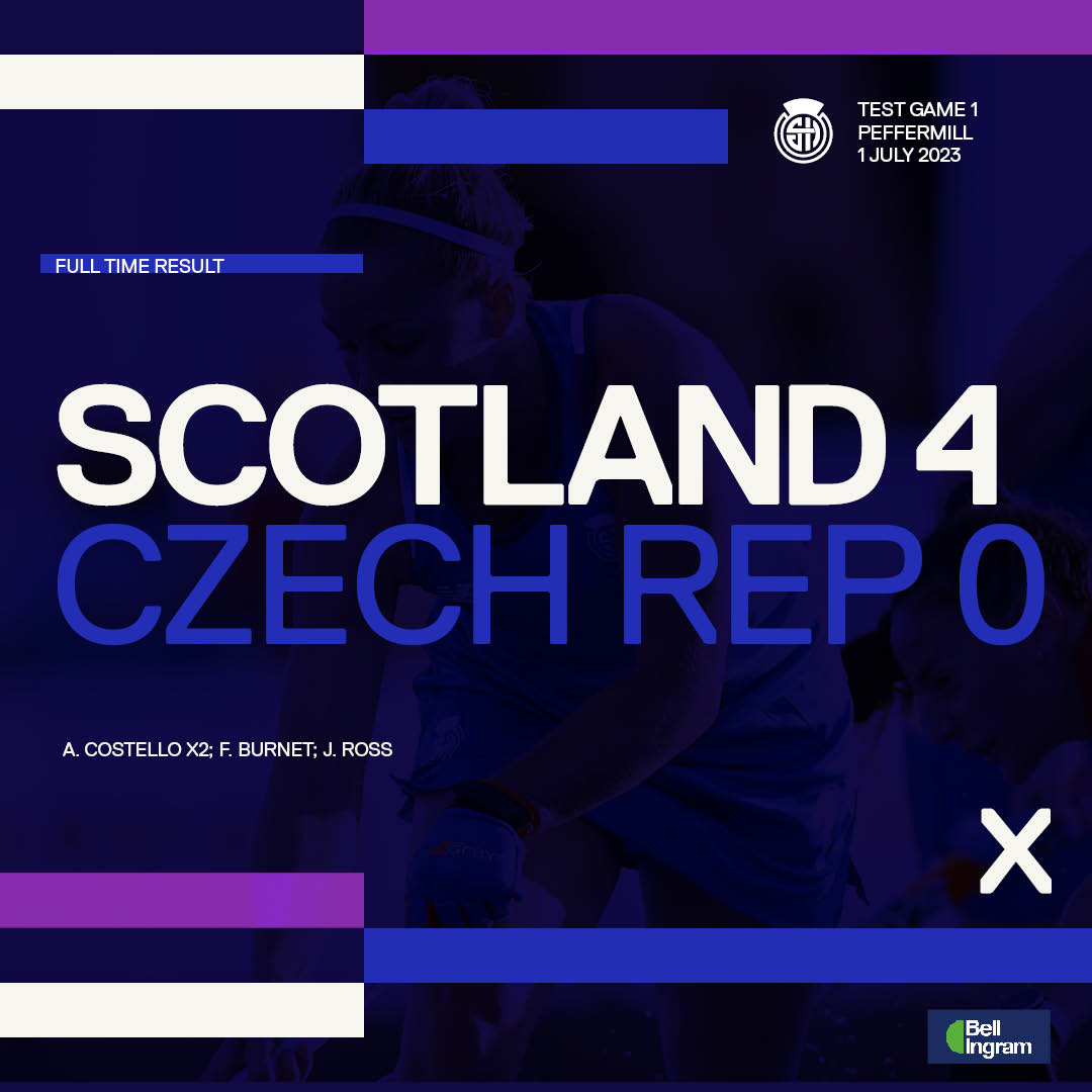 Scotland Women secure 4-0 victory over Czech Republic at Peffermill. 🏴󠁧󠁢󠁳󠁣󠁴󠁿 🏴󠁧󠁢󠁳󠁣󠁴󠁿🏴󠁧󠁢󠁳󠁣󠁴󠁿🏴󠁧󠁢󠁳󠁣󠁴󠁿

Read more here 👉scottish-hockey.org.uk/scotland-women…