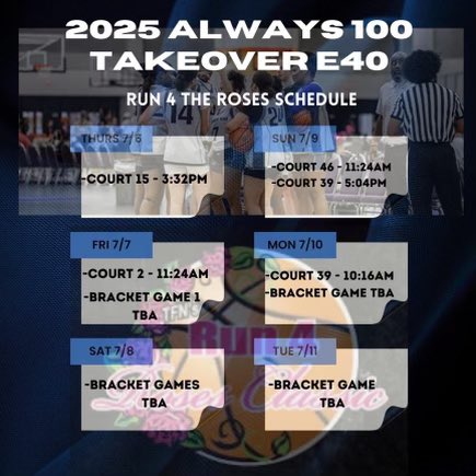 Caroline Hathaway (@carolinehathaw3) on Twitter photo Excited to get back out on the court with @Always100_TO25 at Run for the Roses! Schedule is listed below:
<a href="/vjhAlways100/">Always 100</a> Excited to get back out on the court with @Always100_TO25 at Run for the Roses! Schedule is listed below:
<a href="/vjhAlways100/">Always 100</a>