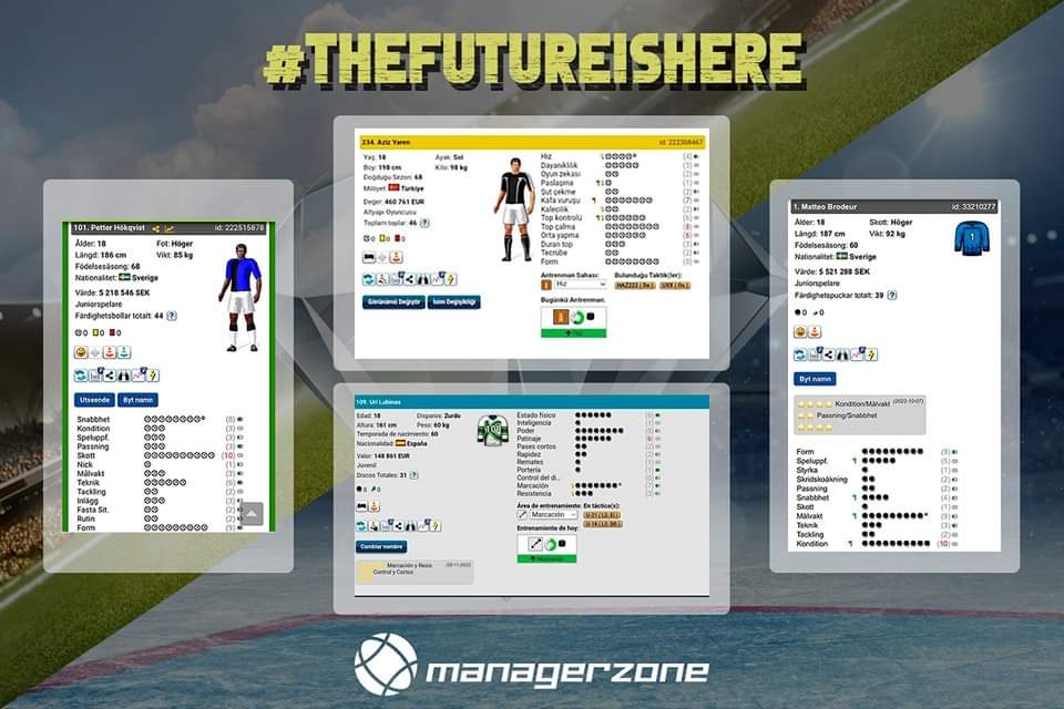 ManagerZone's tweet image. A week ago we asked you to show us your best youth players that were going to promote to Seniors. ⬆️ Some of you participated on this challenge and now we want to show you some of them!🔥

Thanks everyone for your participation!