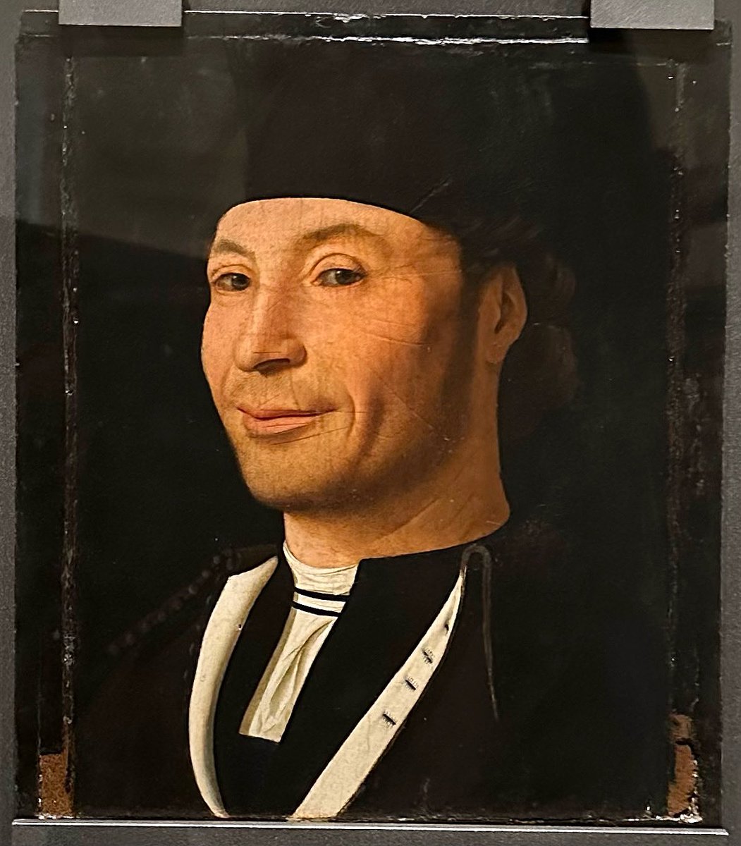 “Portrait of a Man” by Antonello da Messina, 1480s, is the main exhibit of Cefalu Art Museum/ Mandralisca Museum, an institution based on the collection of the local notable from the period of Risorgimento, Francesco Pirajno, Baron of Mandralisca. The painting was found by 1/2