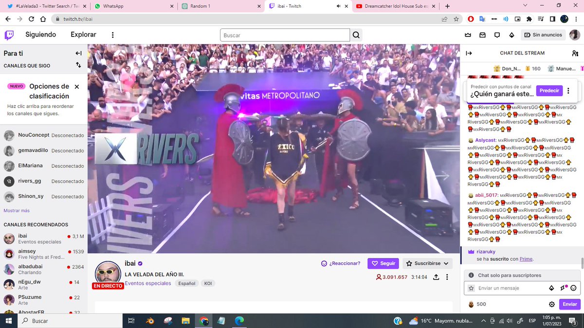 #LaVelada3 
DIOSA <a href="/samyriveratv/">rivers</a>  TE AMOOOOO PATEALE EL TRASEROOOOOOOOOOO