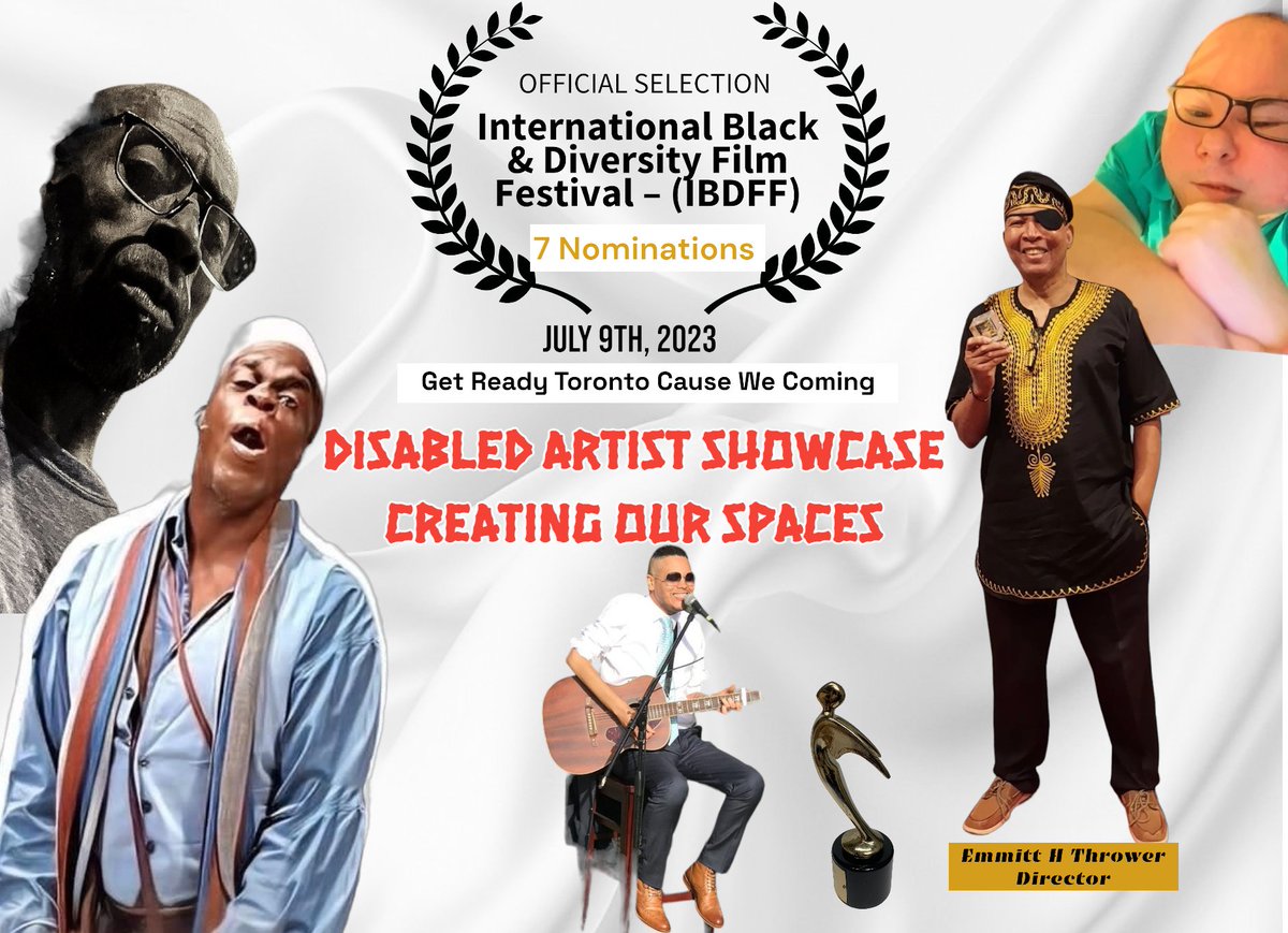 EmmittThrower's tweet photo. Disabled Artist Showcase: Creating Our Spaces
Screening @ibdffestival
#disabled #filmmaker #canada #ibdff2023 #disabled #filmmaker #disabilities #Toronto #documentary #sma #raredisease #rarediseases @genentech #sma @DisorderRare #Spaces #rarediseases @tylerperry @TPstudios https://t.co/o5eVICLVz1