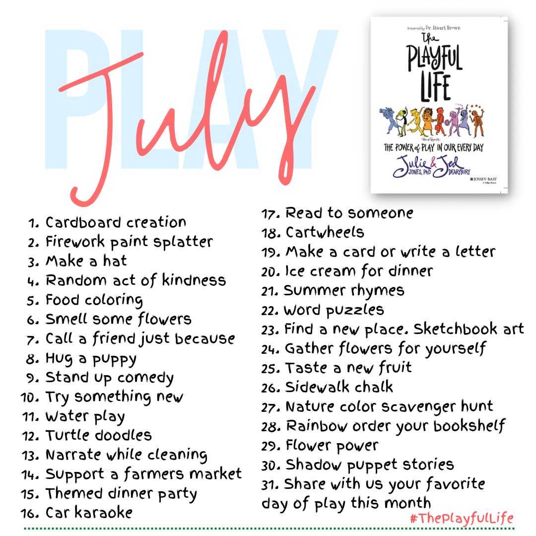 It’s been a hard week in America. Let’s invite some play in, shall we? 

Play is lightness. 
Play is also advocacy. 
Play purdy, y’all. 
.
.
.
#playpurdy
#weareplayful
#theplayfullife
#playfulness 
#playmatters 
#livewithintention 
#liveauthentic 
#loveoneanother