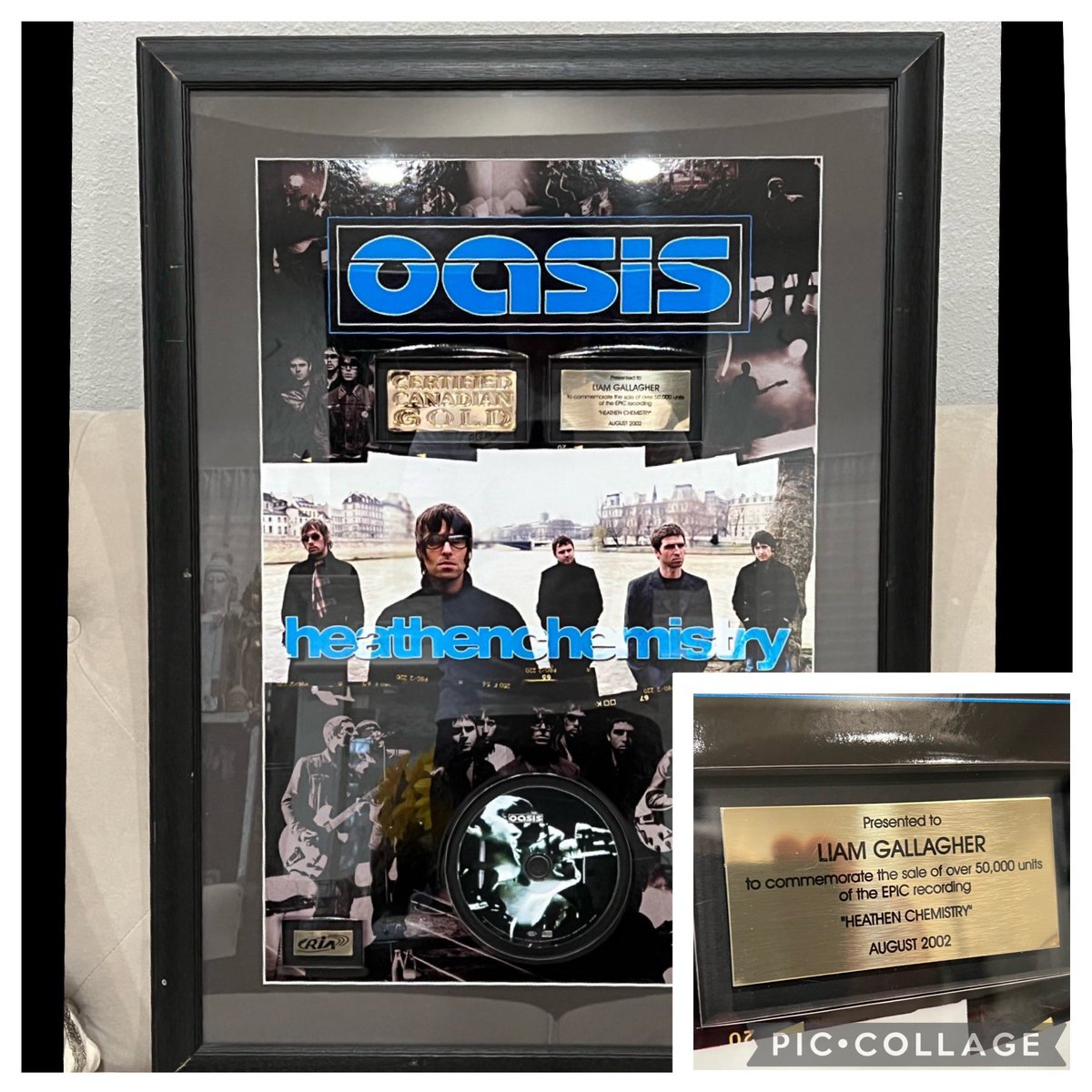 Heathen Chemistry', their 5th studio album, on Big Brother Recordings. Andy Bell (Australian ARIA) and #LiamGallagher's (Canadian CRIA) awards. The album is the first to include new members Colin "Gem" Archer and Andy Bell. #oasischemistry #oasismusic #oasisband #noelgallagher