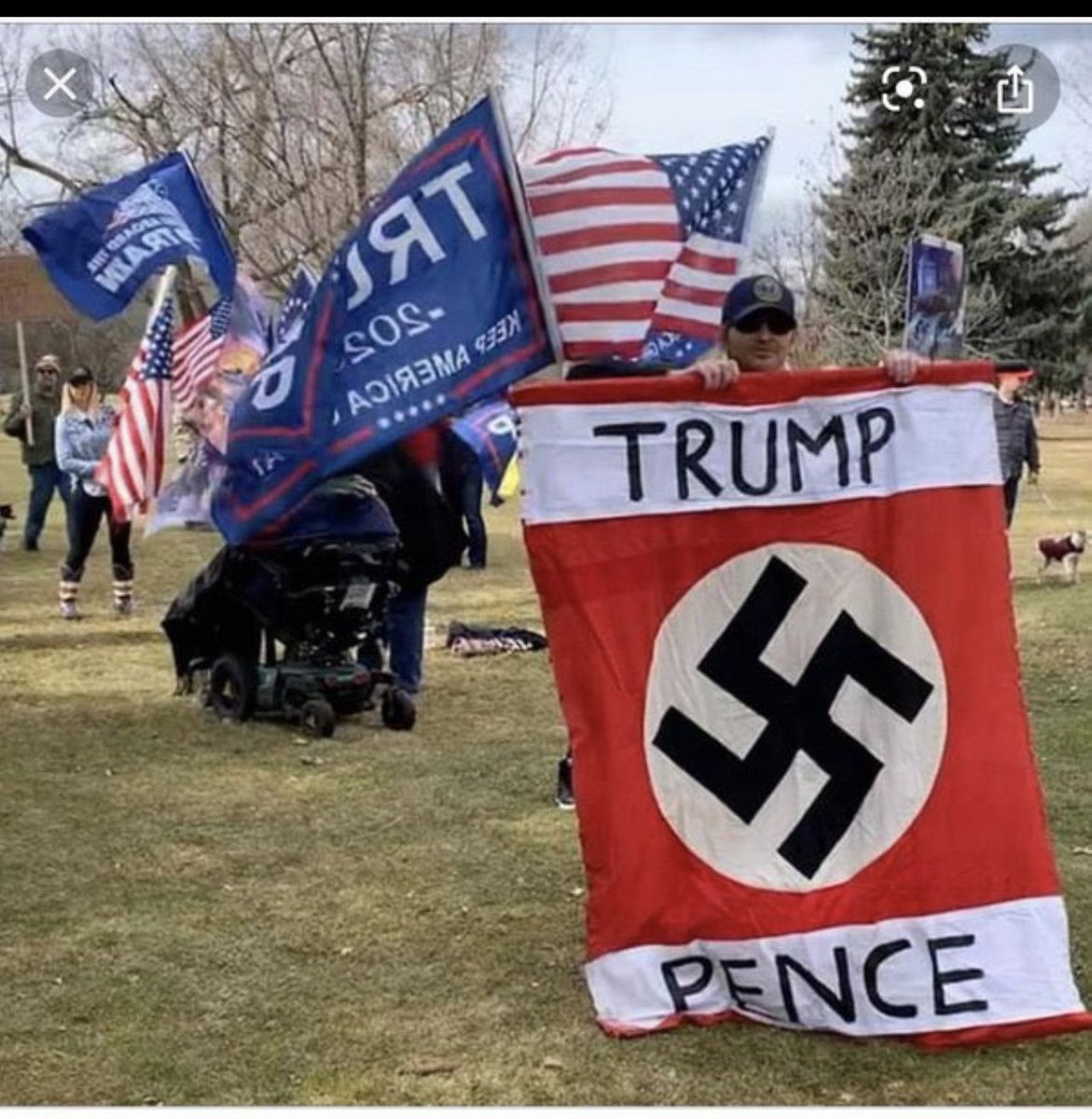 ChicagoWindy62's tweet photo. @mtgreenee Make sure you hand them the American flags for the 4th of July!!!
#GarbageOfAmerica https://t.co/iGHIhj30Ex