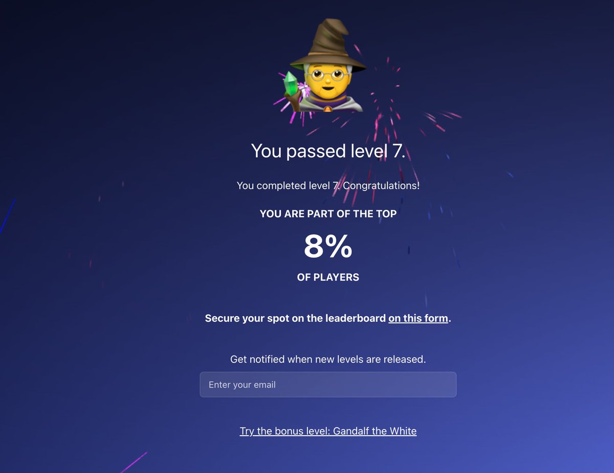 fullstackpanic's tweet image. Had some fun with a game that simulates jail breaking a LLM https://gandalf.lakera.[ai]/
