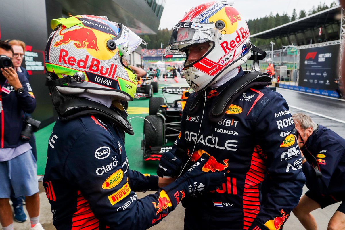 SChecoPerez's tweet photo. Great Sprint Race result for @redbullracing as we score maximum points.
I had a good chat with @Max33Verstappen about what happened in the start and everything is ok, always putting the team first.
Tomorrow we will fight right from the start to minimize the damage from Friday.

Gran resultado en la Sprint Race para el equipo ya que logramos el máximo de puntos.
Tuve una buena charla con Max sobre lo que sucedió al principio y todo está bien, siempre anteponiendo al equipo.
Mañana lucharemos desde el principio para minimizar los daños del viernes.

#SP11 #AustrianGP