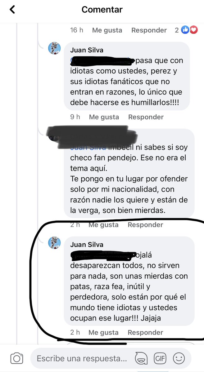 JacobValence's tweet photo. @FTotal_ Esto de la agresividad se ha descontrolado últimamente. 
Esto es algo de lo que piensa un Argentino de los mexicanos. https://t.co/46tnmsahiJ