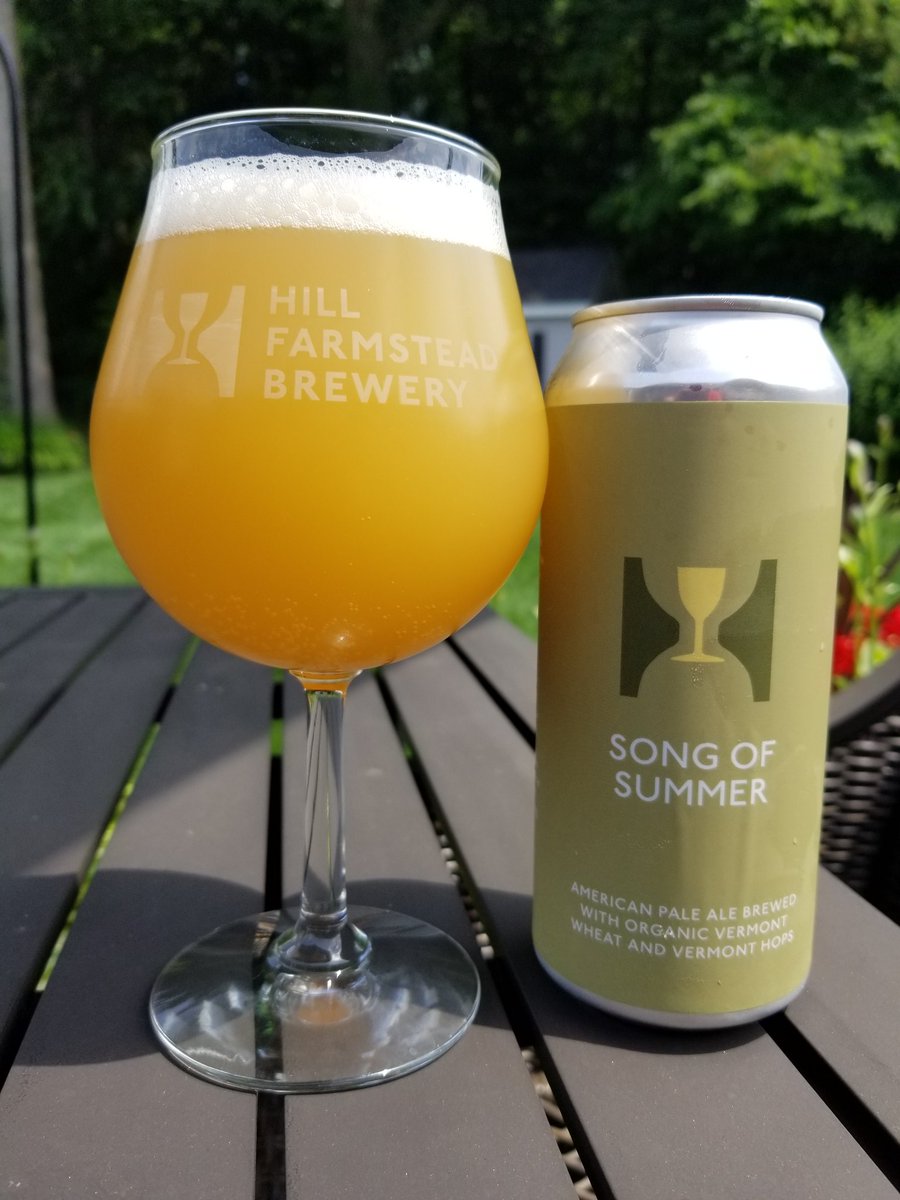 Lilcampibrew's tweet photo. A summer day calls for a summer beer. 
Hope to be back brewing soon. 
@HillFarmstead https://t.co/tzI96MXzJI