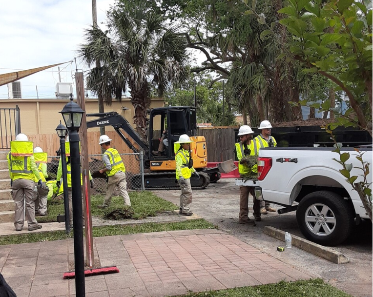 “Angels wearing hard hats! Believe, and God will provide,” We are so thankful to Brock Mountain Land Company for all the volunteer work they have done for the #FamilyRenewCommunity. Read the full story  at familyrenew.org/-Angels-wearin…... #DaytonaBeach #Volusia #homelessfamilies