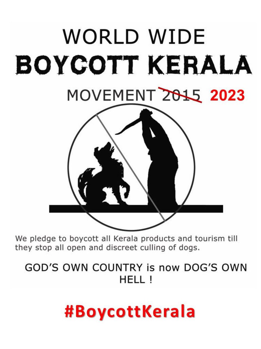 Never send #SearchAndRescue dogs to #Kerala. 
#Kerala has failed and refuses to follow court ordered #spayneuter compassion order.
#BoycottKerala #StopKeralaKillings 
@CMOKerala @TheBetterIndia3