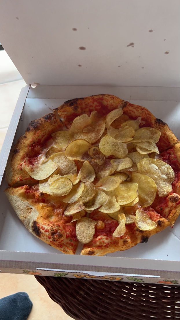 Imagine what Italians think of us putting pineapple on pizza. 

Italian pizza: