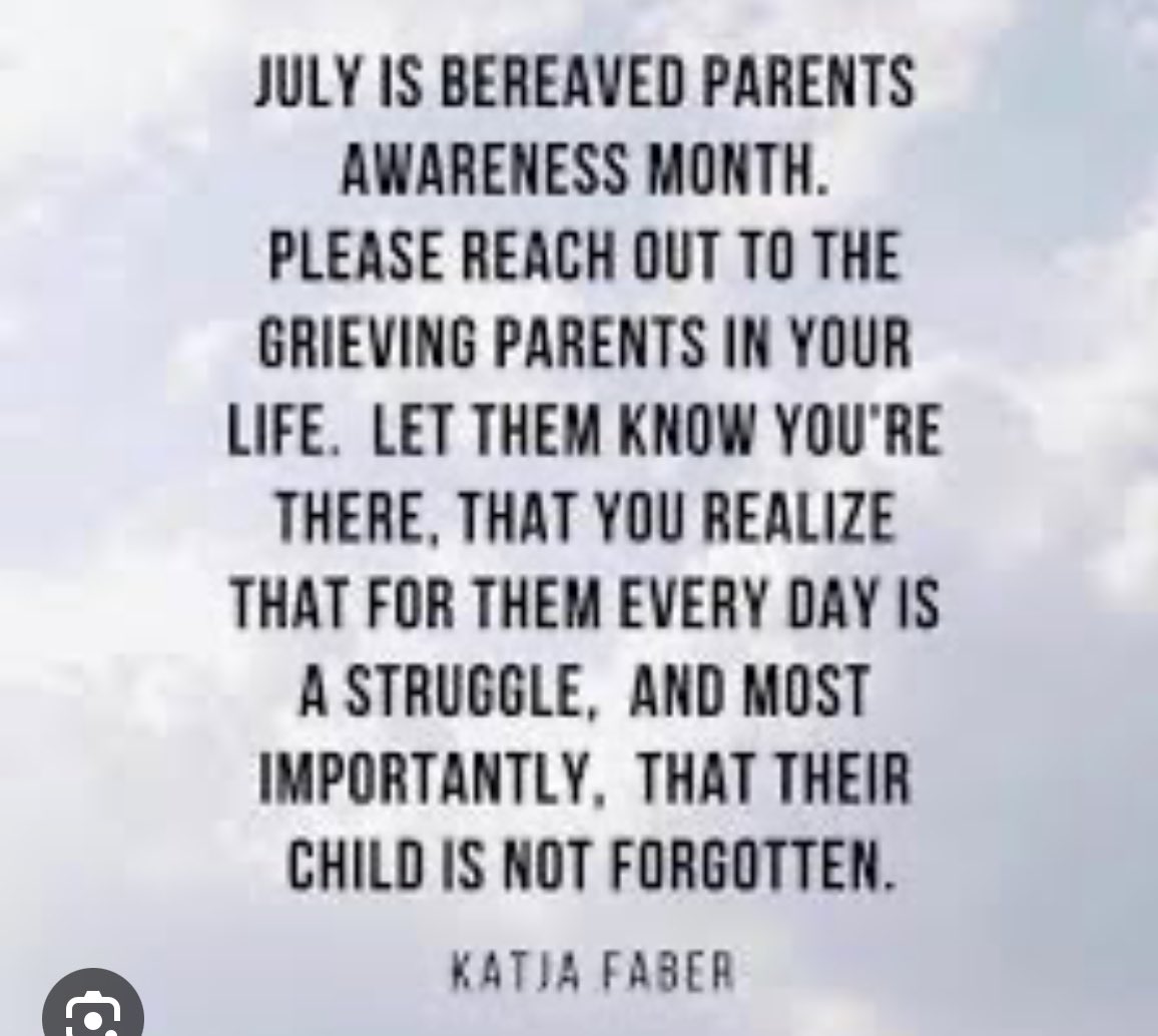 Thinking of all the bereaved parents this month, take care of yourselves.