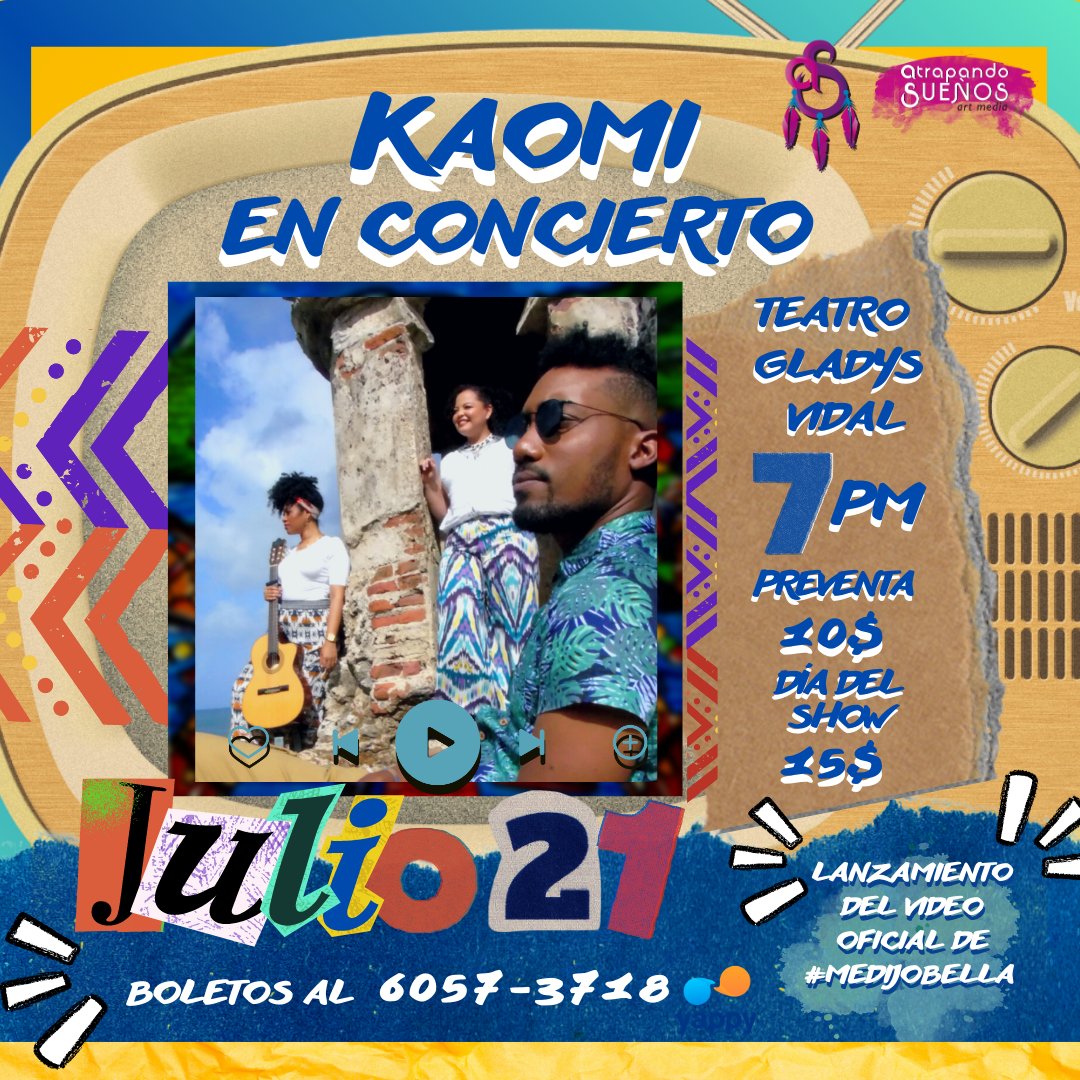 ¡¡Ahhh, sorpresa!! Hay concierto KAOMÍSTICO...un día donde verán un show sin precedentes y el Lanzamiento del Video Oficial de "ME DIJO BELLA" grabado en Portobelo.