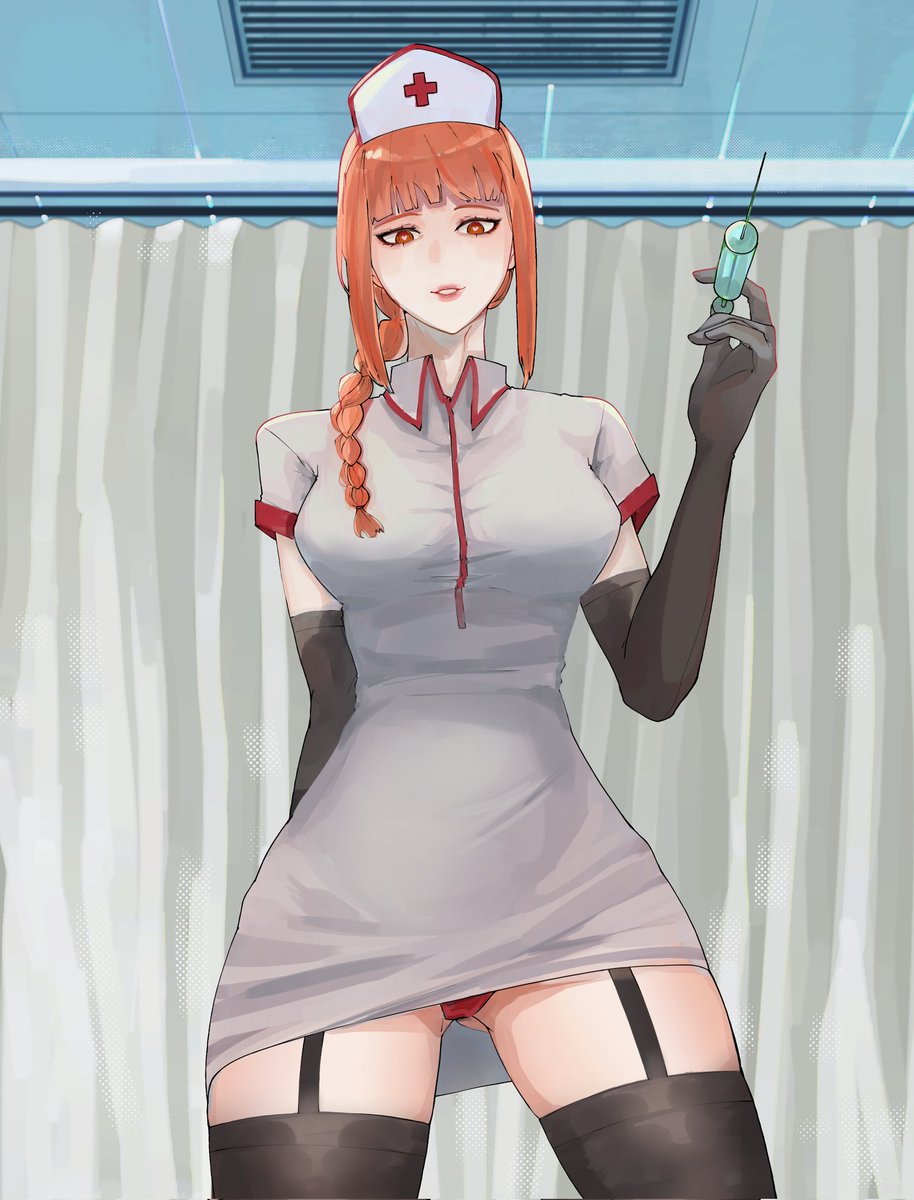 Collab art of Makima in Nurse suit💥💥

Makima coloring by Silv Kohi.
Background and Character line by me.

#Makima #chainsawman #fanart