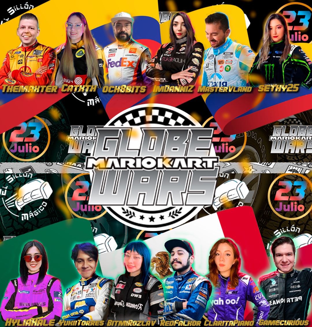 elsillonmagico's tweet photo. Es momento de saber que 🇲🇽país🇨🇴 da los mejores… conchazos?! en #MarioKart8
El próximo 23 de Julio arrancan los motores en #GlobeWars 2 equipos, 12 participantes...
¡¿Que país se llevará la victoria?!
5 PM #México y 6 PM #Colombia) transmisión exclusiva en El Sillón Mágico. https://t.co/A28F9k4Wo2