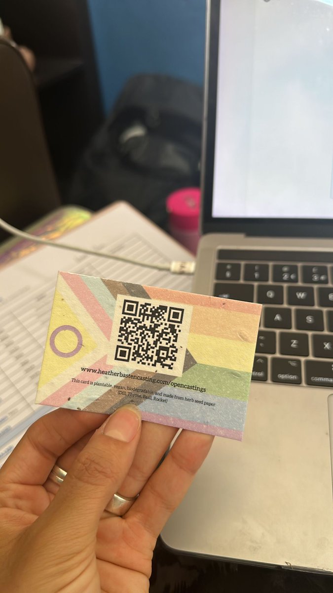 We had an amazing day Streetcasting at Pride for an LGBTQIA+ Film 🏳️‍🌈 HAPPY PRIDE! 

ALSO Did you know our cards turn into a Herb garden if you plant them? Dill, Thyme, Basil and Rocket ❤️